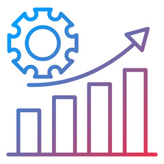 Statistics Report Vector Icon Style