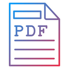 Pdf Vector Icon Style