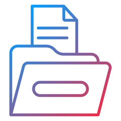 Open Archive Vector Icon Style