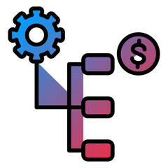 Business Plan Vector Icon Style