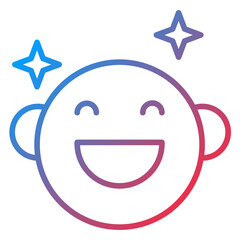 Laughing baby Vector Icon Style