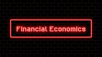 Financial Economics のネオン文字