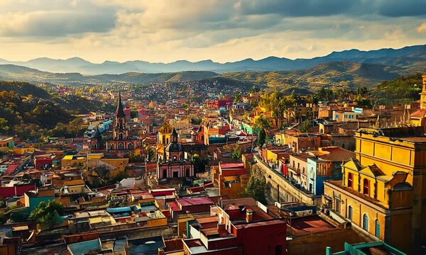 Colorful Cityscape of San Miguel de Allende