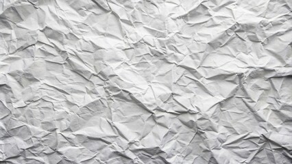 Extreme close-up white paper wall with creased texture background