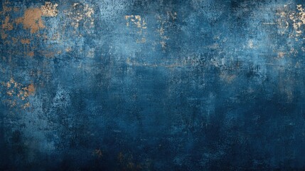 Fototapeta premium Abstract blue background with golden texture. This image can be used as a background for websites, social media posts, and other graphic design projects.