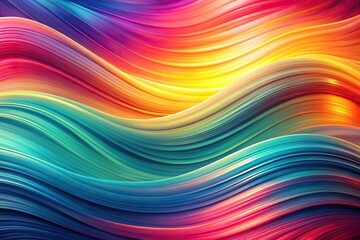 Obraz premium Colorful smooth gradient wave background wallpaper