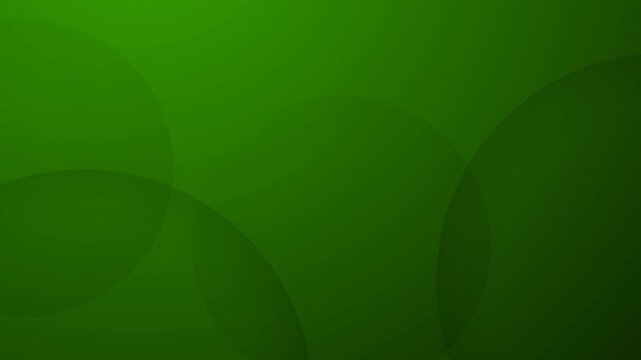 abstract green background with circles wave animation
