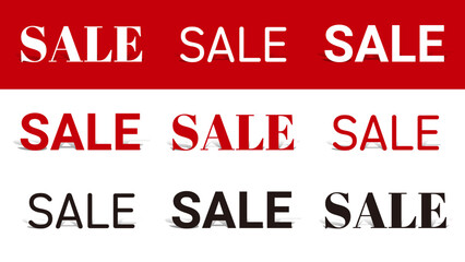 影のついたSALE素材