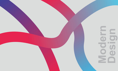 abstract background with red ribbon