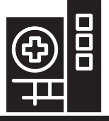 Obraz premium Hospital Building Icon
