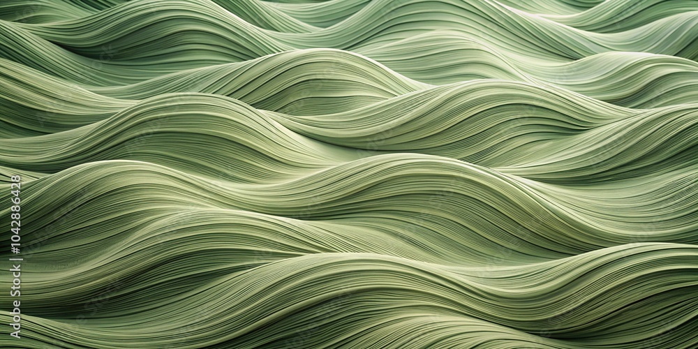 Poster low angle abstract background with sage color noise texture wave pattern