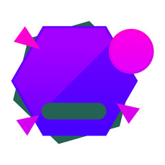 Colorful abstract sale banner. colorful origami sale banner