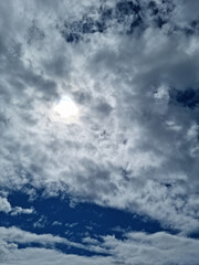 It's a sky with clouds