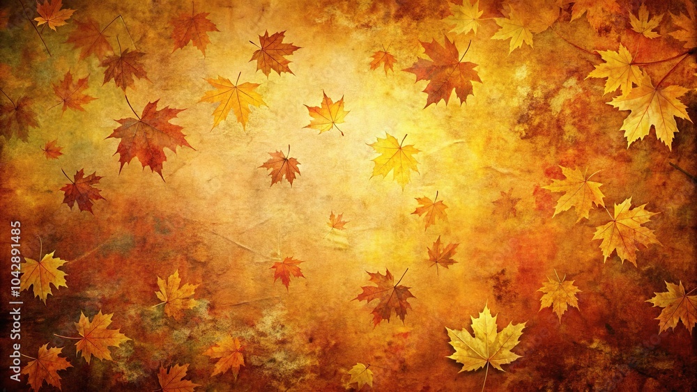 Poster low angle fall colors background texture with abstract autumn patterns in a grunge style capturing t