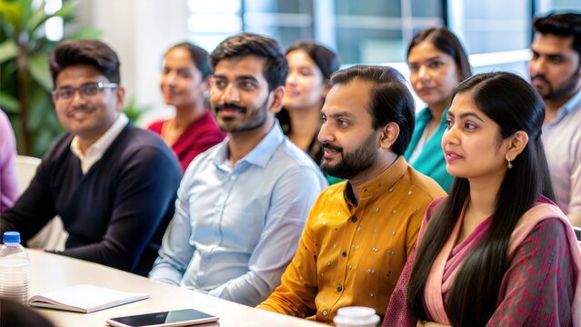 Indian Participants Engaged in Interactive Seminar
