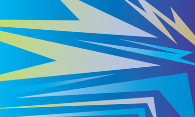 Abstract graphic design with a combination of striking and bold colors. The dominant colors include yellow, turquoise, gray, black, and white. Sharp geometric shapes.