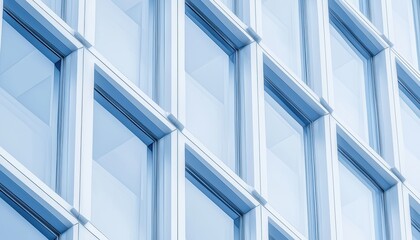 Obraz premium Digital render of a modern building, combining clear structural elements and architectural transparency, capturing futuristic design aesthetics and precision