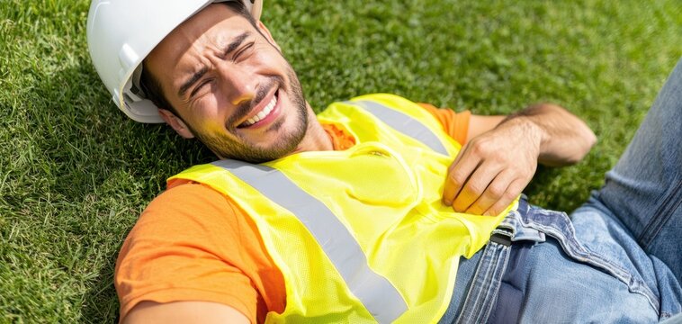 Gardener injured by malfunctioning lawn equipment, emphasizing the importance of equipment maintenance and safety checks