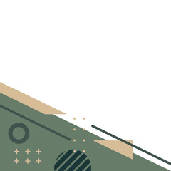 Geometric Memphis Corner