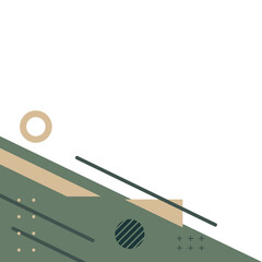 Geometric Memphis Corner