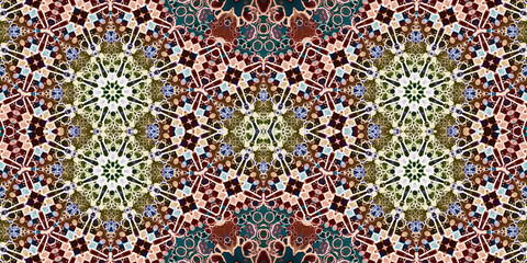 Seamless abstract wide pattern. Woven texture