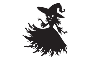 Ghost Halloween vector silhouette 2.eps