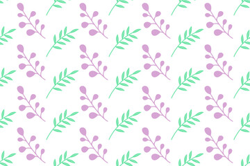 Nature seamless pattern background