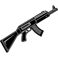 illustration of a rifle