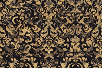 Vibrant abstract seamless wallpaper pattern background with geometric shapes and dynamic colors &ndash; high-resolution vector illustration for digital design, web backgrounds, textile printing