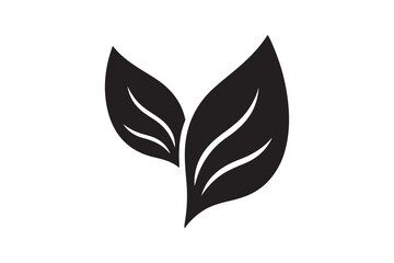 Fototapeta premium Herbal leaf plant icon Simple illustration 31.eps