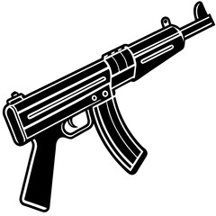 illustration of a gun