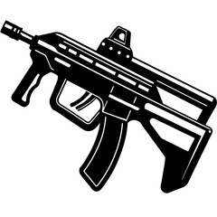 illustration of a gun