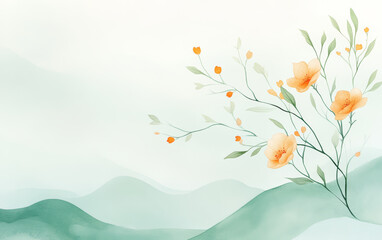 Vintage floral texture art background