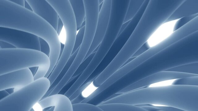Conceptual Animation Imaging The Information Transferring By Network Camera Is Following The Network Tracks Which Send The Digital Signals Microstructure Connection Blue Background Loopable Hd