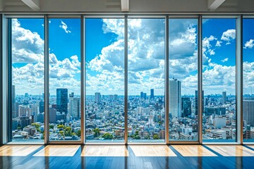 高層マンションから眺める東京の風景