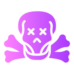 Obraz premium skull Gradient icon