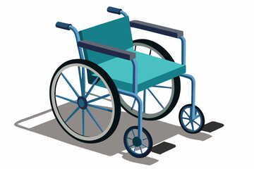 Fototapeta premium Wheelchair isolated on white background