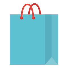 Shopping paper bag icon isolated on the white background