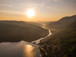Perućac lake, Bajina Ba&scaron;ta, Serbia