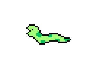 Fototapeta premium へびのドット絵のイラスト