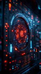 Futuristic digital roadmap with technology milestones and business objectives