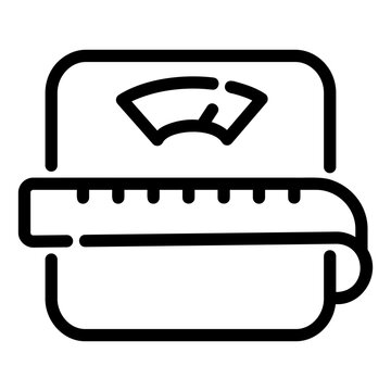body mass index Line Icon