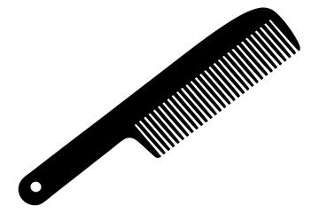 Comb Silhouette Vector illustration, hairbrush graphic icon