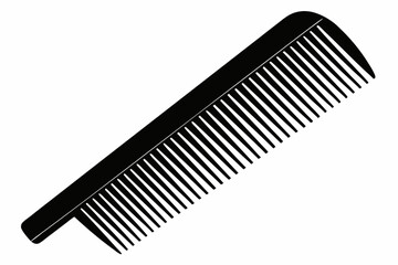 Comb Silhouette Vector illustration, hairbrush graphic icon