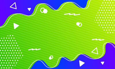 Flat design bright comics wallpaper design