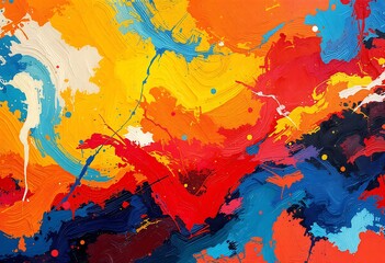 Brushed Painted Abstract Background. Brush stroked painting. Strokes of paint. 2D Illustration.
