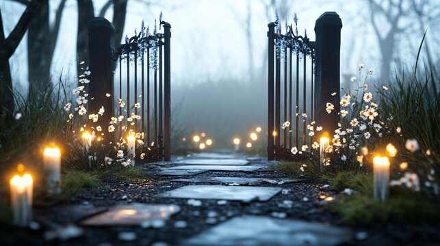 Enchanting Cemetery Gates
