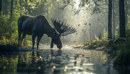 Fototapeta premium wildlife in the unique natural world