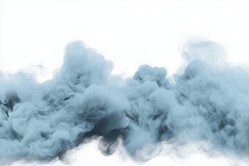 Obraz premium blue smoke on white background