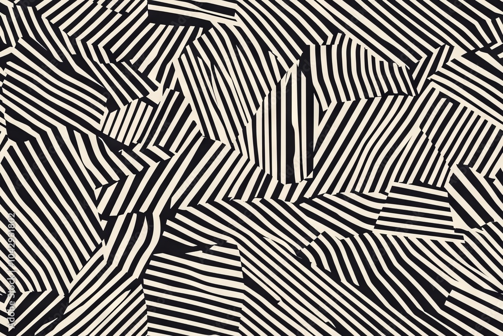 Poster vector seamless pattern with modern stylish abstract texture featuring repeating geometric shapes co